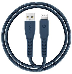 Kabel USB - Lightning ENERGEA Nyloflex MFI 1.5 m Niebieski