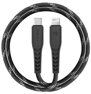Kabel USB-C - Lightning ENERGEA Nyloflex MFI 3 m Czarny