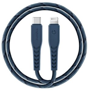 Kabel USB-C - Lightning ENERGEA Nyloflex MFI 1.5 m Niebieski