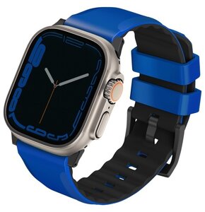 Pasek UNIQ Linus Airosoft Silicone do Apple Watch Series (42/44/45/49mm) Niebieski