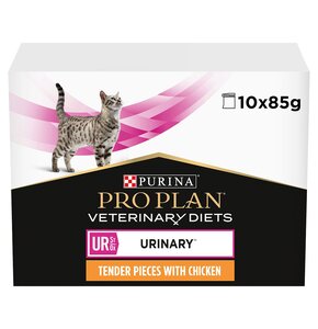 Karma dla kota PURINA Pro Plan Veterinary Diets Feline Urinary Kurczak (10 x 85 g)