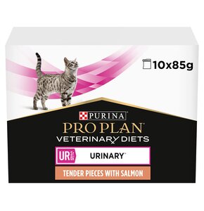 Karma dla kota PURINA Pro Plan Veterinary Diets Feline Urinary Łosoś (10 x 85 g)