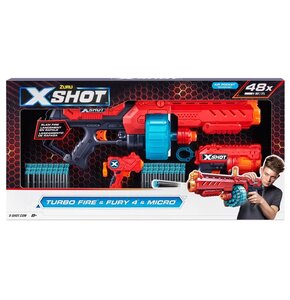 Wyrzutnia ZURU X-Shot Excel Turbo Fire & Fury 4 & Micro GXP-872579