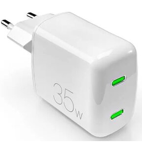 Ładowarka sieciowa PURO MiniPro Wall Charger GaN 35W PD Biały