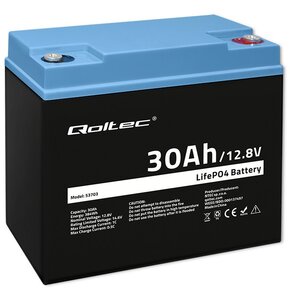 Akumulator QOLTEC 53703 30Ah 12.8V