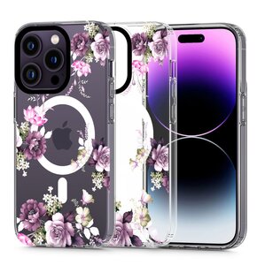 Etui TECH-PROTECT MagMood MagSafe do Apple iPhone 13 Pro Max Spring Floral