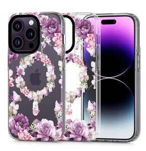 Etui TECH-PROTECT MagMood MagSafe do Apple iPhone 14 Pro Rose Floral