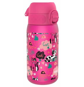 Butelka plastikowa ION8 Koty I8RF350PPCATS Różowy