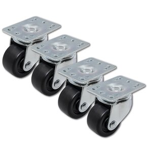 Zestaw kółek QOLTEC 54508 (4 szt.)