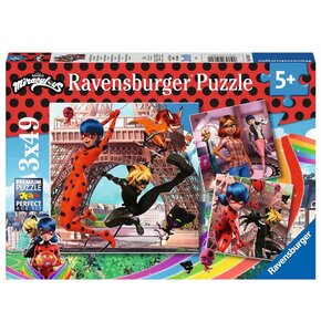 Puzzle RAVENSBURGER Miraculous Biedronka i Czarny Kot 5189 (147 elementów)