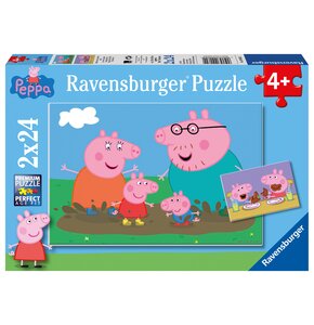 Puzzle RAVENSBURGER Świnka Peppa Zabawa w błocie 9082 (48 elementów)