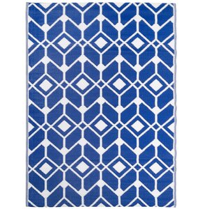 Dywan zewnętrzny MULTI-DECOR Sara 160 x 220 cm Niebiesko-biały