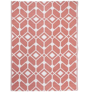 Dywan zewnętrzny MULTIDECOR Sara 160 x 220 cm Różowo-Biały