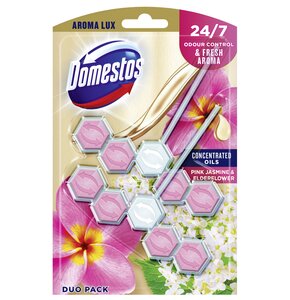 Kostka do WC DOMESTOS Aroma Lux Pink Jasmine & Elderflower 2x55g