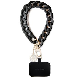 Zawieszka do telefonu GUESS Universal Big Hand Strap 4G Czarny