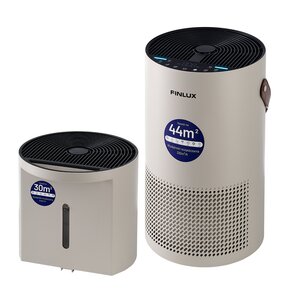 Oczyszczacz powietrza FINLUX FN-A0S40GB + Zbiornik na wodę FINLUX FN-T0W20GB