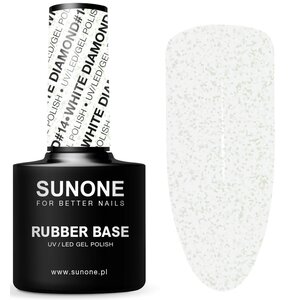 Baza hybrydowa SUNONE Rubber Base White Diamond 14 12ml