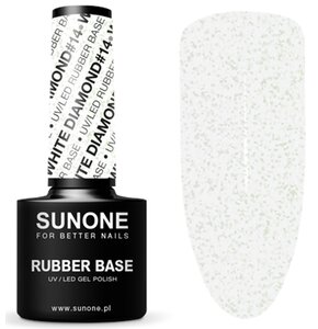Baza hybrydowa SUNONE Rubber Base White Diamond 14 5ml