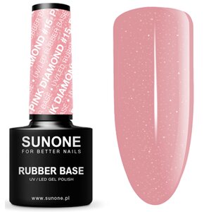 Baza hybrydowa SUNONE Rubber Base Pink Diamond 15 5ml