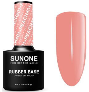 Baza hybrydowa SUNONE Rubber Base Peach 01 12 ml