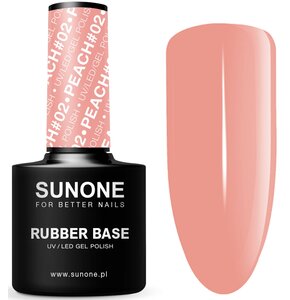 Baza hybrydowa SUNONE Rubber Base Peach 02 12 ml