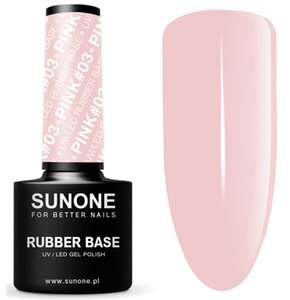 Baza hybrydowa SUNONE Rubber Base Pink 03 5ml