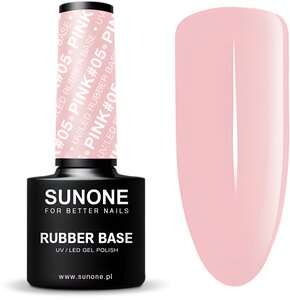 Baza hybrydowa SUNONE Rubber Base Pink 05 5 ml