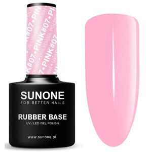 Baza hybrydowa SUNONE Rubber Base Pink 07 5 ml