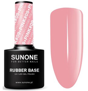 Baza hybrydowa SUNONE Rubber Base Pink 09 12 ml