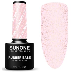 Baza hybrydowa SUNONE Rubber Base Pink Diamond 16 5ml
