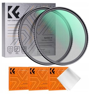 Zestaw filtrów K&F CONCEPT Black Diffusion 1/4 i 1/8 (58 mm)
