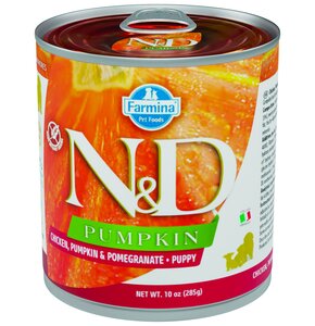 Karma dla psa FARMINA N&D Kurczak z dynią i owoc granatu Puppy 285 g