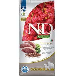 Karma dla psa FARMINA N&D Quinoa Neutered Kaczka z brokułami i szparagami Adult Medium Max 12 kg