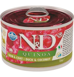 Karma dla psa FARMINA N&D Quinoa Skóra i Sierść Kaczka i Kokos 140 g