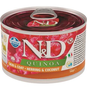 Karma dla psa FARMINA N&D Quinoa Skóra i Sierść Śledź i Kokos 140 g