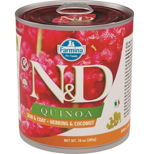 Karma dla psa FARMINA N&D Quinoa Skóra i Sierść Śledź i Kokos 285 g