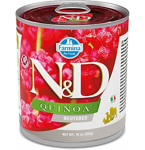 Karma dla psa FARMINA N&D Quinoa Adult Neutered Wieprzowina 285 g