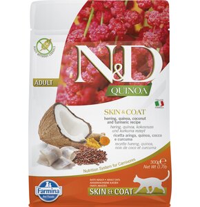 Karma dla kota FARMINA N&D Quinoa Śledź z kokosem i kurkumą 300 g