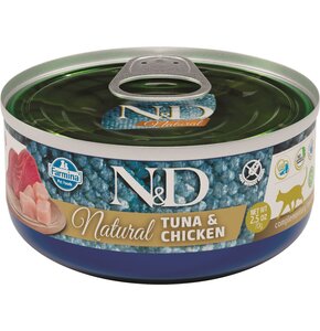 Karma dla kota FARMINA N&D Natural Tuńczyk z kurczakiem 70 g