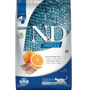 Karma dla kota FARMINA N&D Ocean Neutered Śledź i pomarańcza Adult 5kg