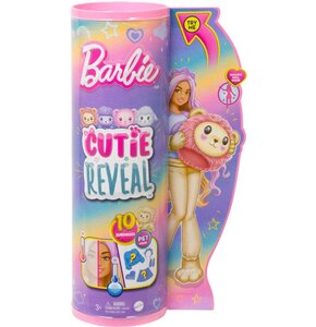 Lalka Barbie Cutie Reveal Lew Słodkie stylizacje HKR06