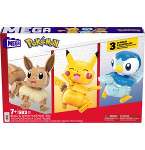 Klocki plastikowe MEGA Pokemon Trio Pokemonów HNT94