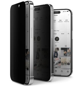 Szkło hartowane RINGKE TG Privacy do Apple iPhone 15 Pro Max