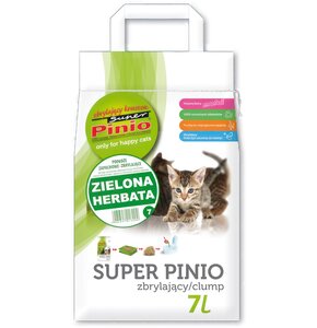 Żwirek dla kota SUPER BENEK Pinio Zielona herbata 7 L