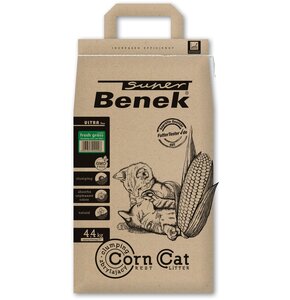 Żwirek dla kota SUPER BENEK Corn Cat Ultra Świeża Trawa 7 L