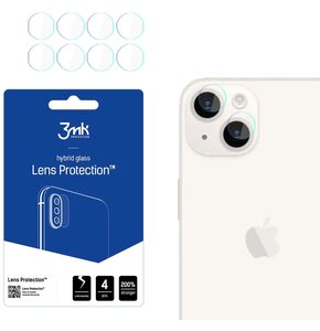 Szkło hybrydowe na obiektyw 3MK Lens Protection do Apple iPhone 15