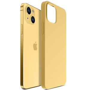Etui 3MK Hardy Silicone MagCase do Apple iPhone 15 Żółty