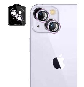 Szkło hartowane na obiektyw 3MK Lens Protection Pro do Apple iPhone 15 Plus Różowy