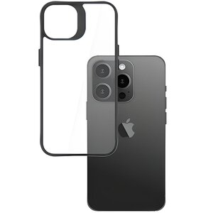Etui 3MK Satin Armor Case+ do Apple iPhone 15 Pro Przezroczysto-czarny