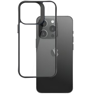 Etui 3MK Satin Armor Case+ do Apple iPhone 15 Pro Max Przezroczysto-czarny